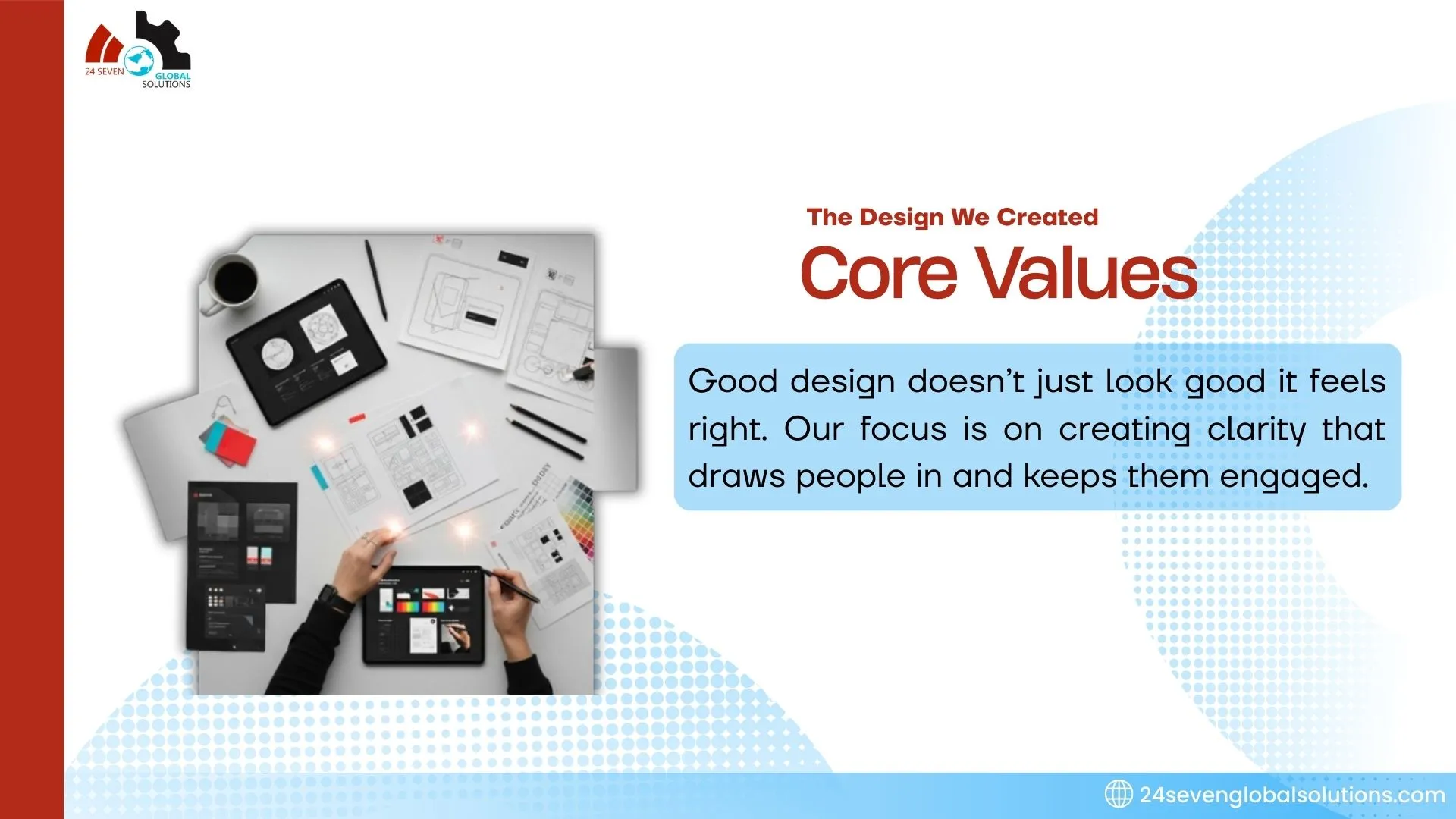 Core graphic design principles focused on clarity and user engagement